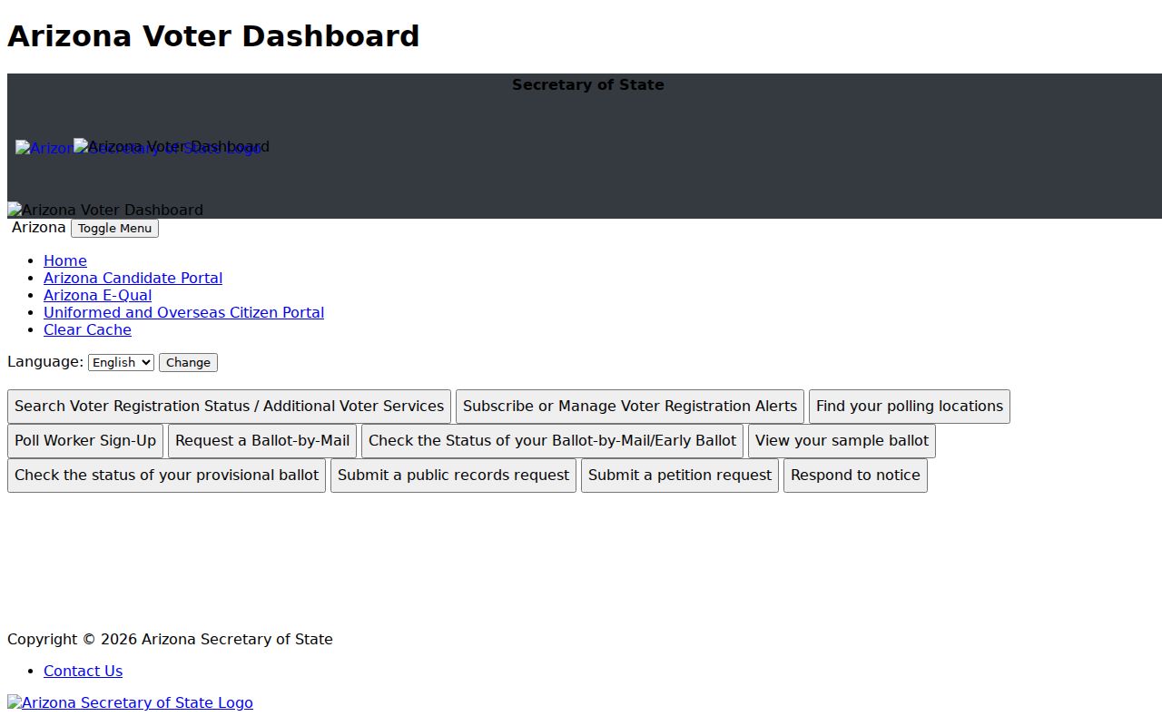 Scottsdale resident lookup with Arizona voter information tool