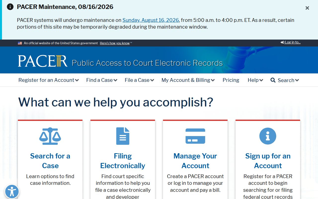 Scottsdale resident lookup using PACER federal court records