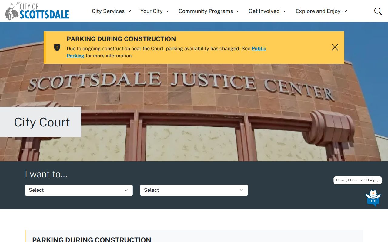 Scottsdale resident lookup at Scottsdale City Court
