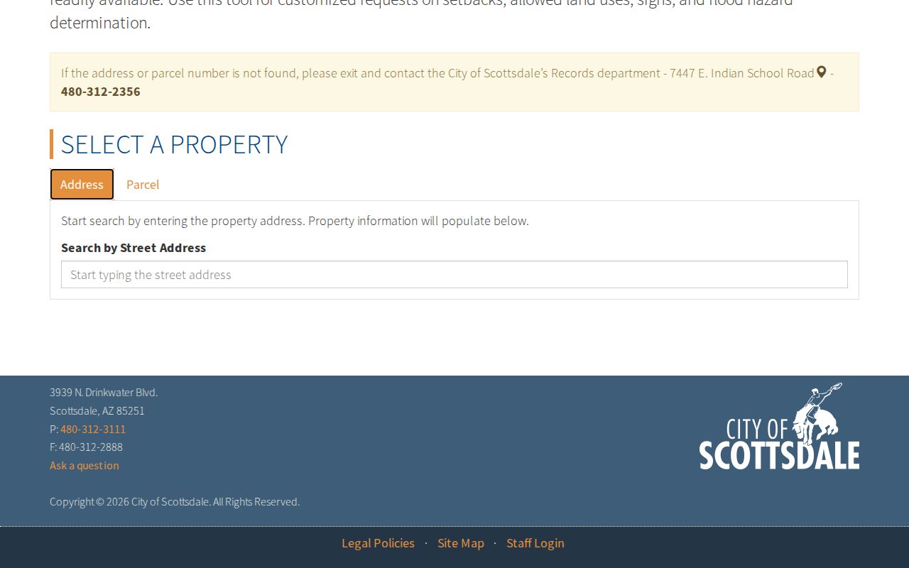 Scottsdale past residents property information address search